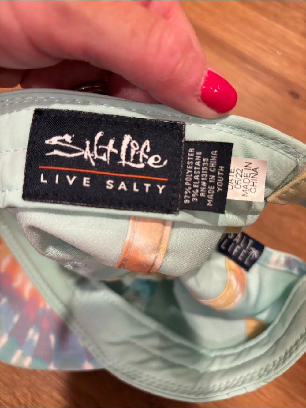 Salt Life Kids Mint Green Baseball Hat